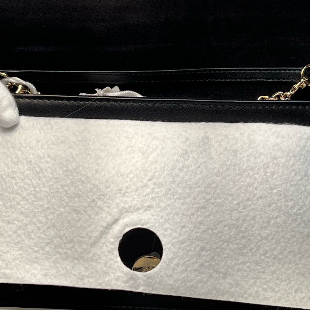 DIOR LIMITED EDITION Black Calfskin Wallet-on-Chain with Red Heart & Club motif - Picture 7 of 12